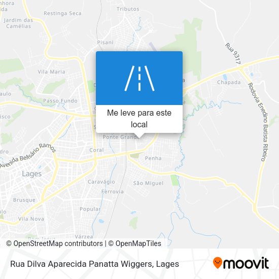 Rua Dilva Aparecida Panatta Wiggers mapa