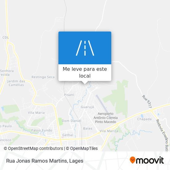 Rua Jonas Ramos Martins mapa