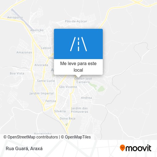 Rua Guará mapa