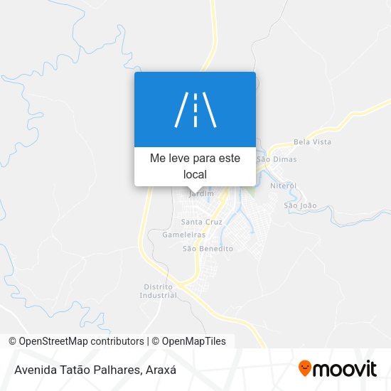Avenida Tatão Palhares mapa