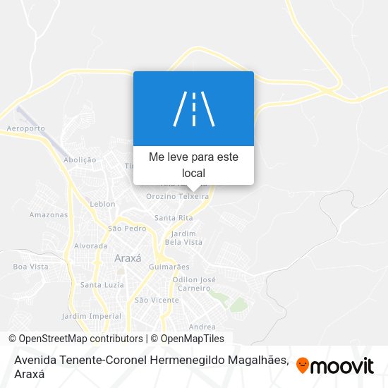 Avenida Tenente-Coronel Hermenegildo Magalhães mapa