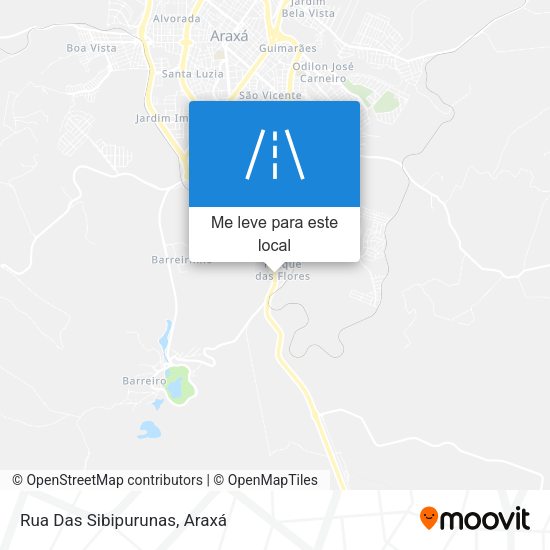 Rua Das Sibipurunas mapa