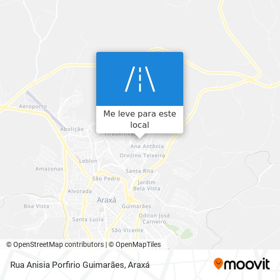 Rua Anisia Porfirio Guimarães mapa