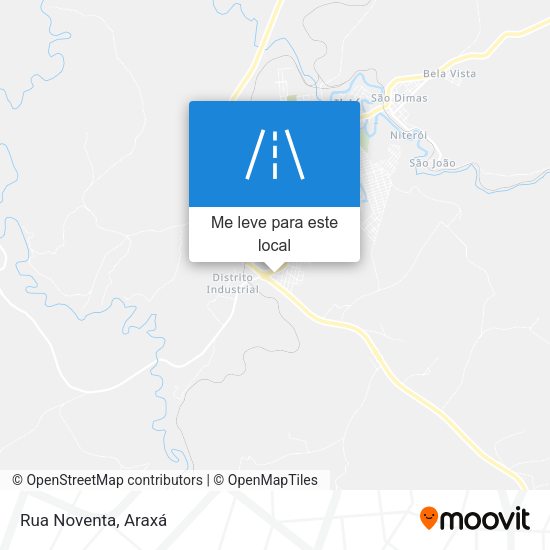 Rua Noventa mapa