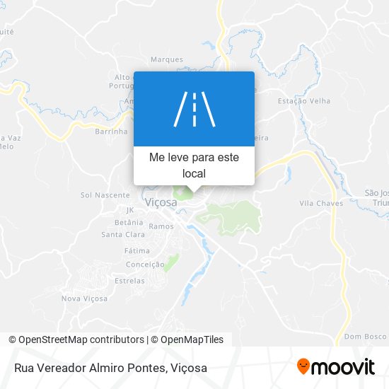 Rua Vereador Almiro Pontes mapa