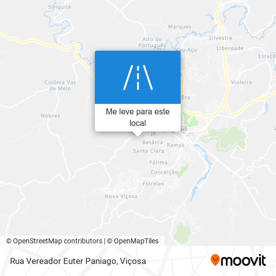 Rua Vereador Euter Paniago mapa