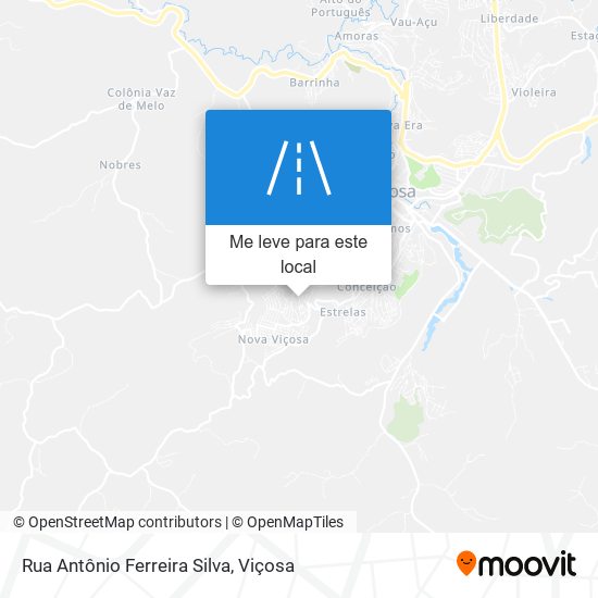 Rua Antônio Ferreira Silva mapa