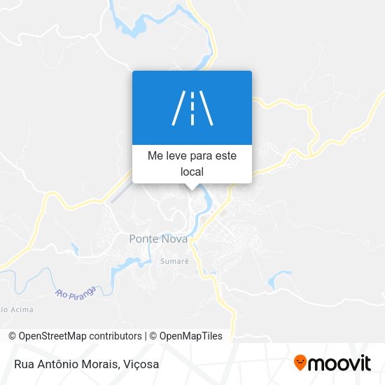 Rua Antônio Morais mapa