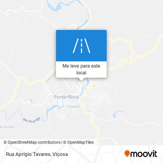 Rua Aprígio Tavares mapa