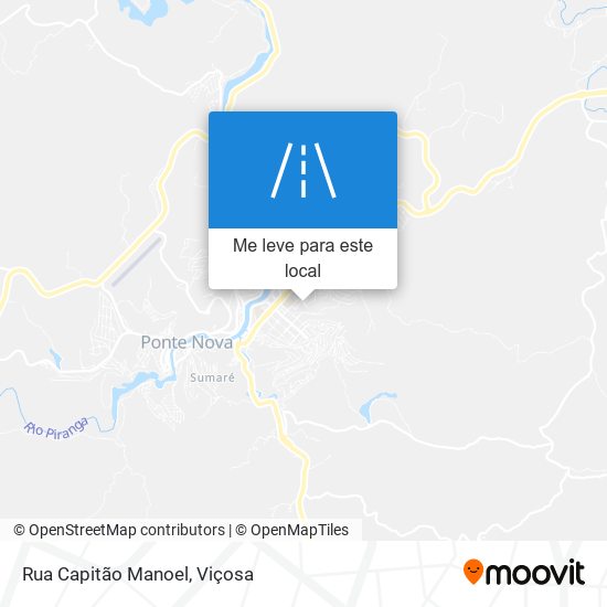 Rua Capitão Manoel mapa