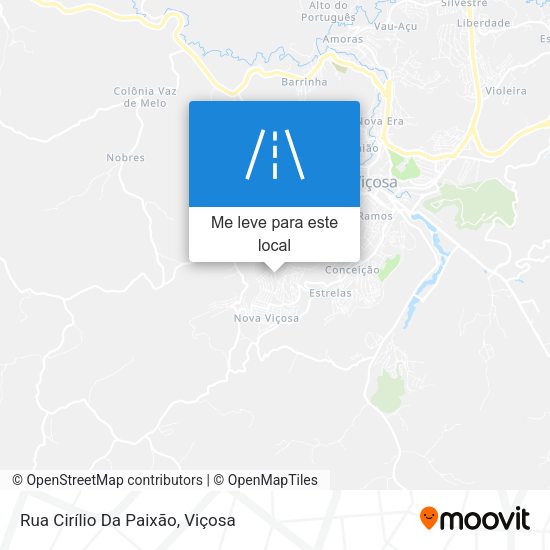 Rua Cirílio Da Paixão mapa