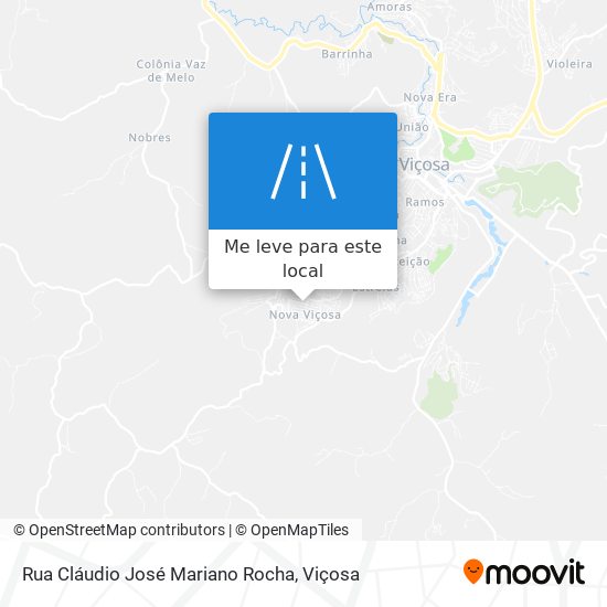 Rua Cláudio José Mariano Rocha mapa