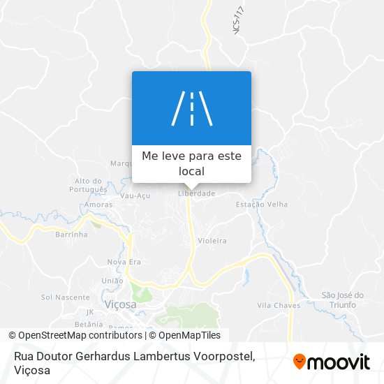 Rua Doutor Gerhardus Lambertus Voorpostel mapa