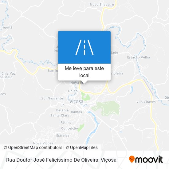 Rua Doutor José Felicíssimo De Oliveira mapa