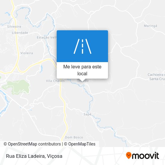 Rua Eliza Ladeira mapa