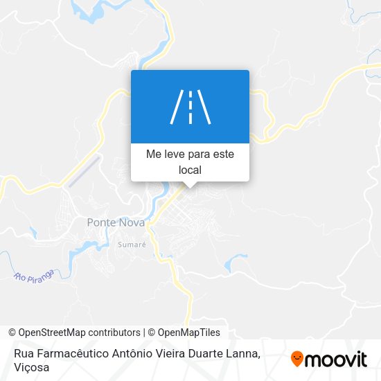 Rua Farmacêutico Antônio Vieira Duarte Lanna mapa