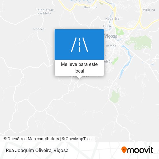 Rua Joaquim Oliveira mapa