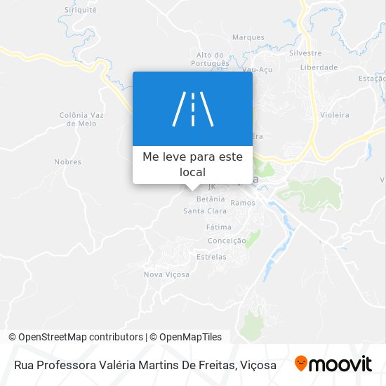 Rua Professora Valéria Martins De Freitas mapa