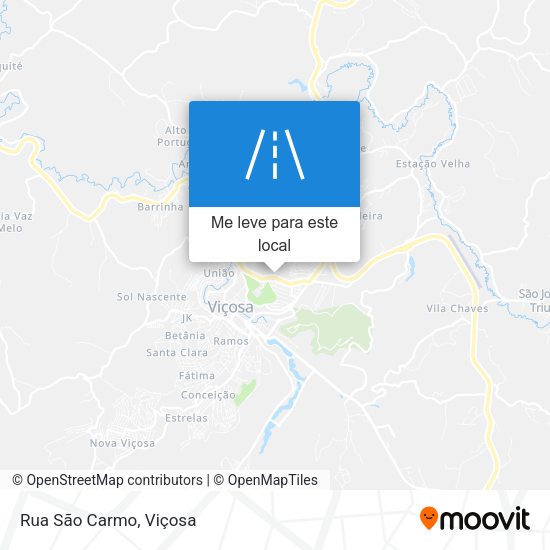 Rua São Carmo mapa
