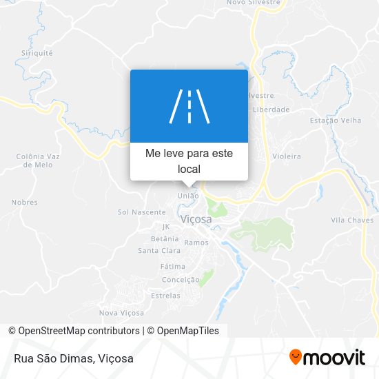 Rua São Dimas mapa