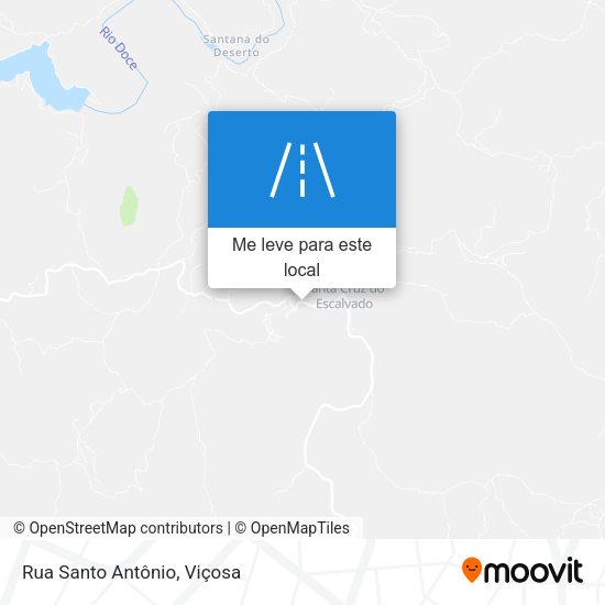 Rua Santo Antônio mapa