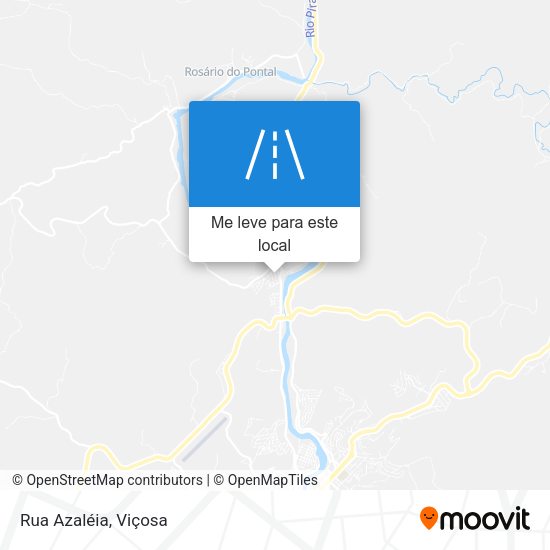 Rua Azaléia mapa