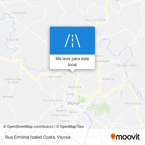 Rua Erminia Izabel Costa mapa