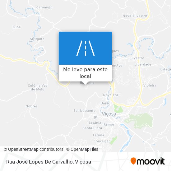 Rua José Lopes De Carvalho mapa