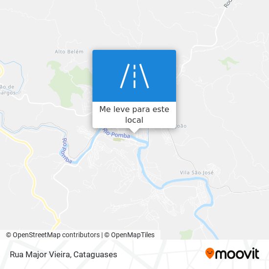 Rua Major Vieira mapa