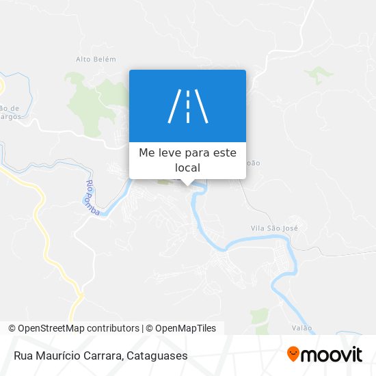 Rua Maurício Carrara mapa