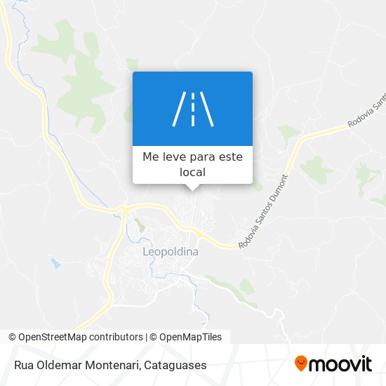 Rua Oldemar Montenari mapa