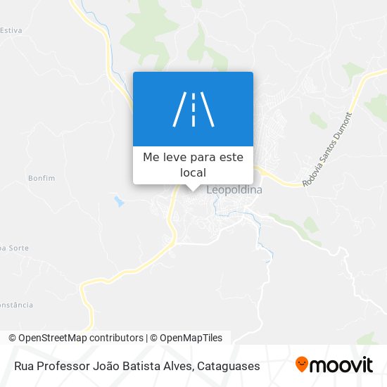 Rua Professor João Batista Alves mapa