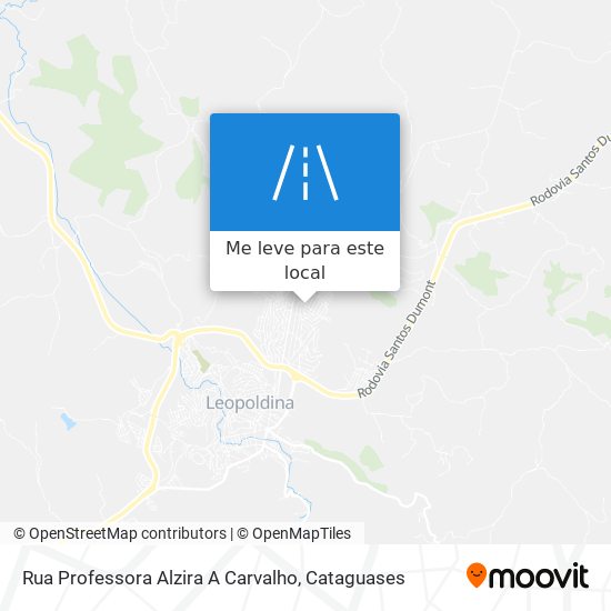 Rua Professora Alzira A Carvalho mapa