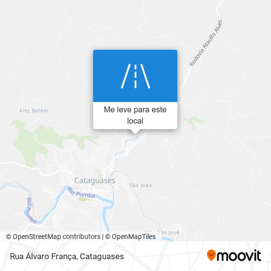Rua Álvaro França mapa