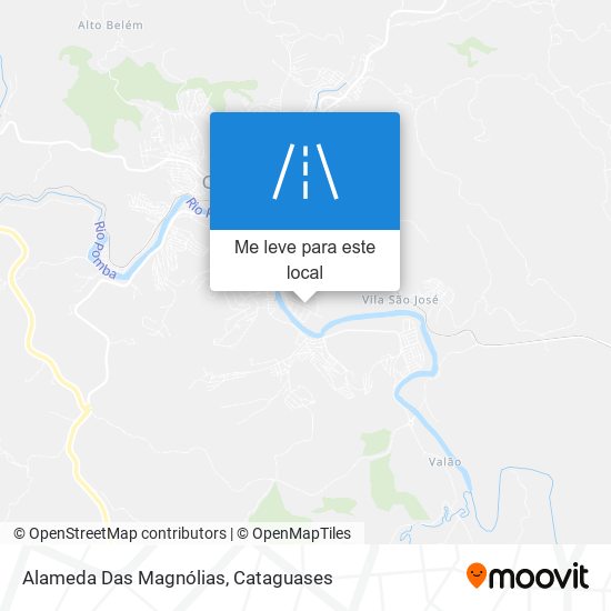 Alameda Das Magnólias mapa