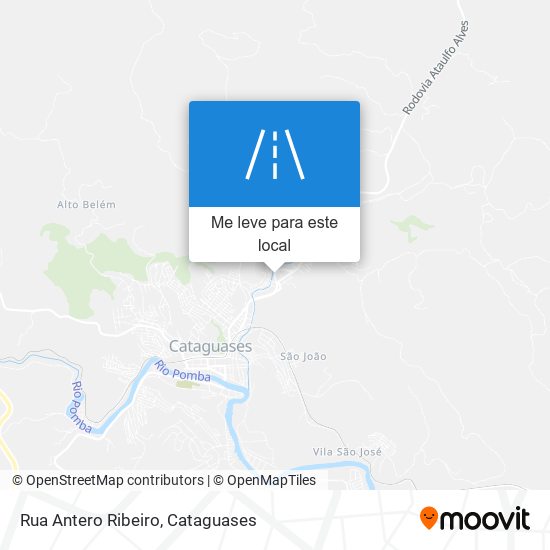 Rua Antero Ribeiro mapa