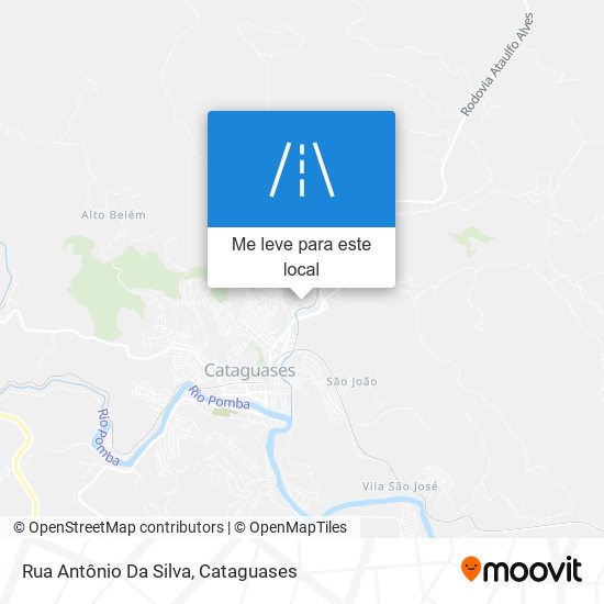 Rua Antônio Da Silva mapa