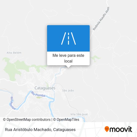 Rua Aristóbulo Machado mapa