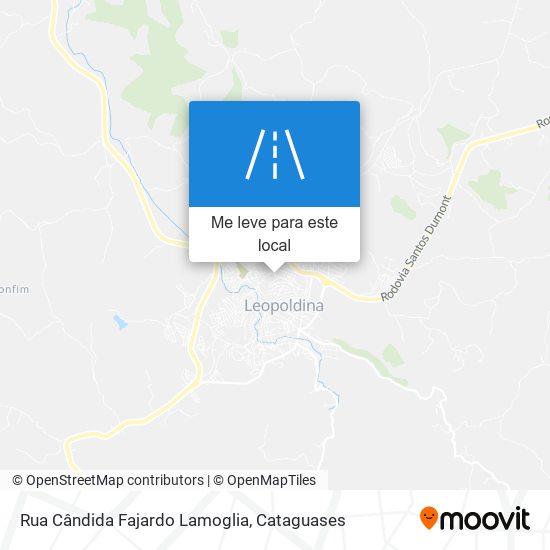 Rua Cândida Fajardo Lamoglia mapa