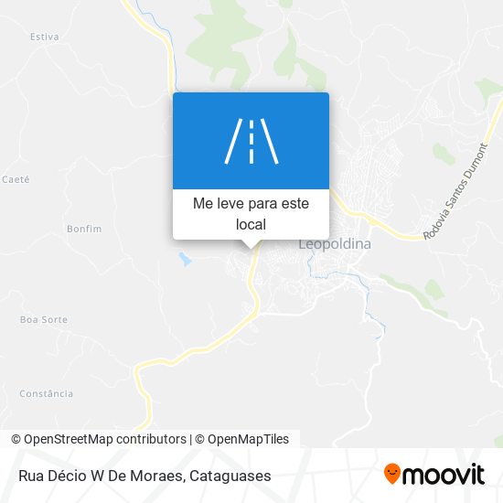 Rua Décio W De Moraes mapa