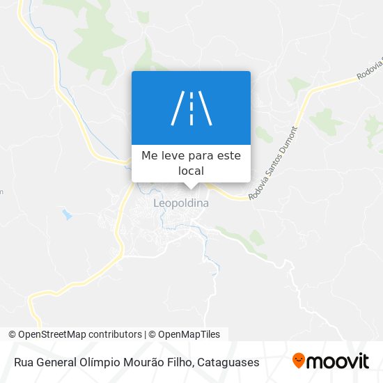 Rua General Olímpio Mourão Filho mapa