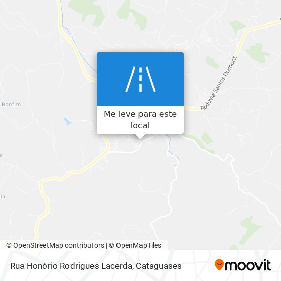 Rua Honório Rodrigues Lacerda mapa