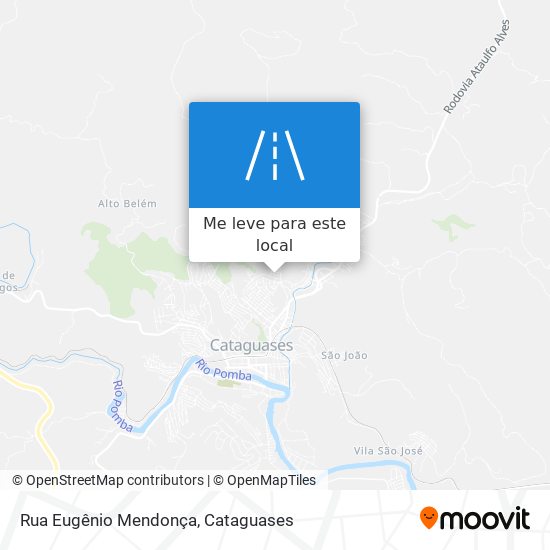 Rua Eugênio Mendonça mapa