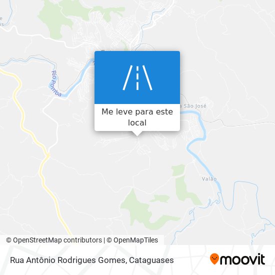 Rua Antônio Rodrigues Gomes mapa