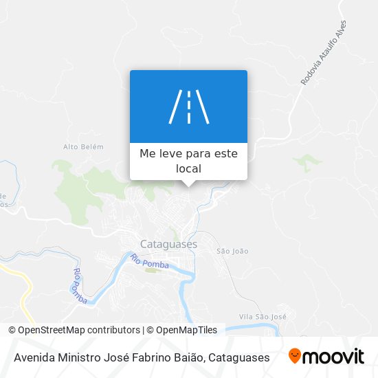 Avenida Ministro José Fabrino Baião mapa