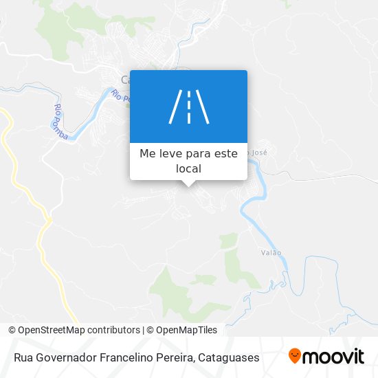 Rua Governador Francelino Pereira mapa