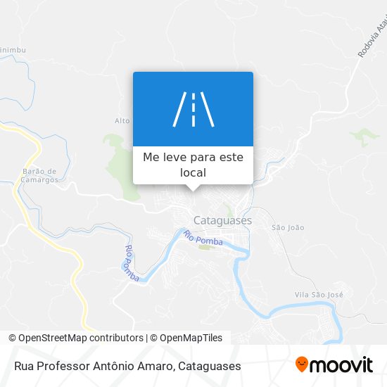 Rua Professor Antônio Amaro mapa