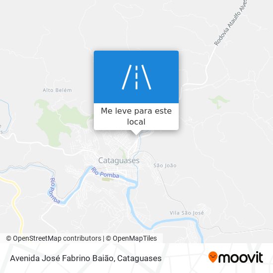 Avenida José Fabrino Baião mapa