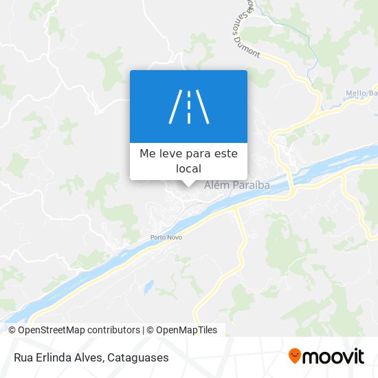 Rua Erlinda Alves mapa