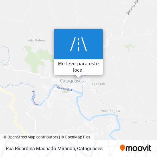 Rua Ricardina Machado Miranda mapa